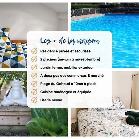 Charmante Maison De Vacances, 4P, Piscines, Proche Gohaud Saint-Michel-Chef-Chef Exterior foto